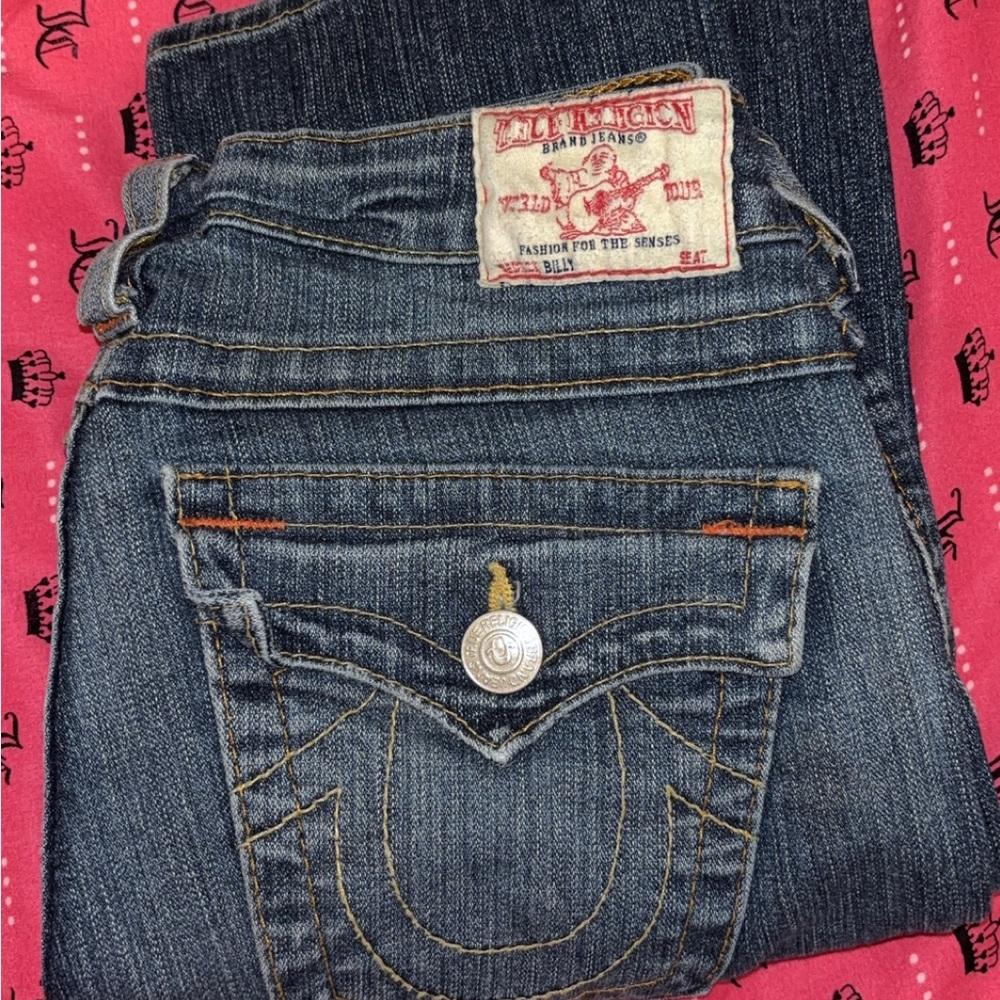 True Religion Women's Dark Blue Boot Cut Jeans